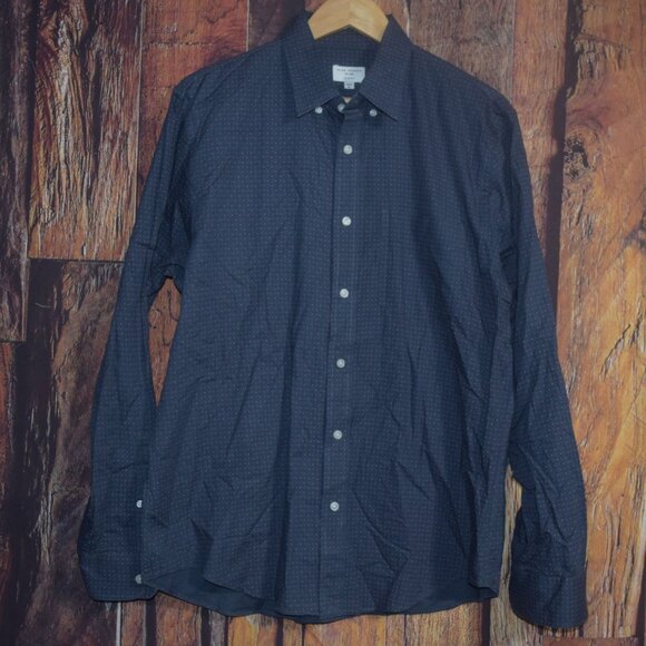 CLUB MONACO Slim Fit Men's Sz XL Long Sleeve Patterned Button-Up Shirt - Picture 1 of 6